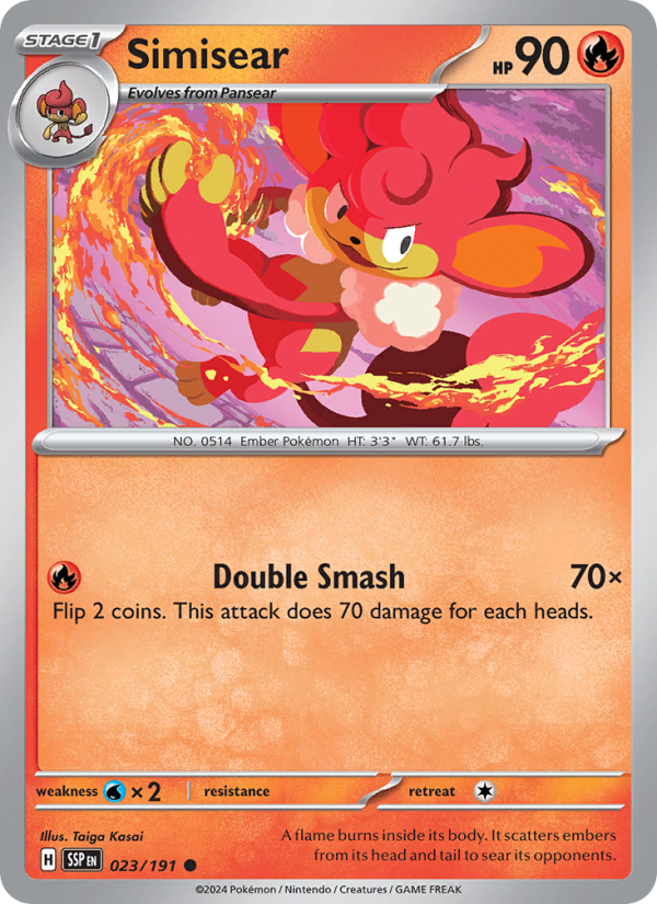 Simisear (023/191) Reverse Holo card image