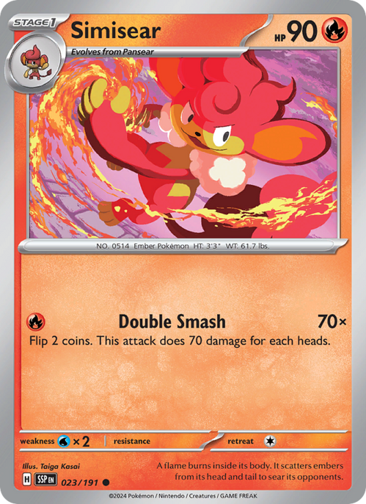Simisear (023/191) Reverse Holo card image