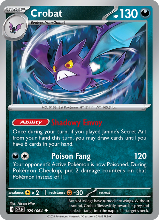 Crobat (029/64) Reverse Holo card image
