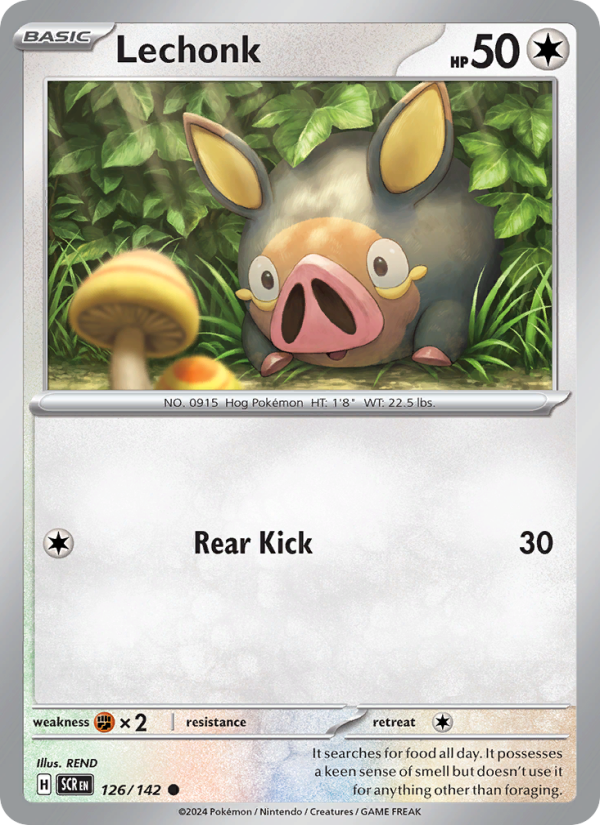 Lechonk (126/142) Reverse Holo card image