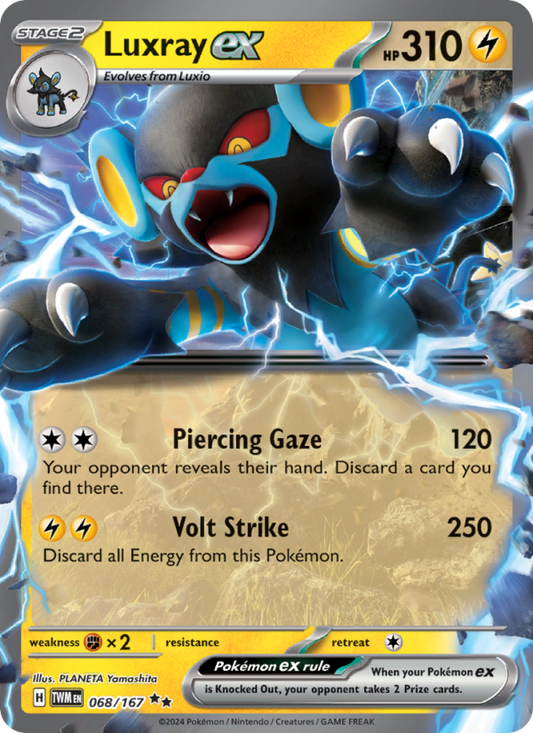 Luxray ex (068/167) Holographic card image