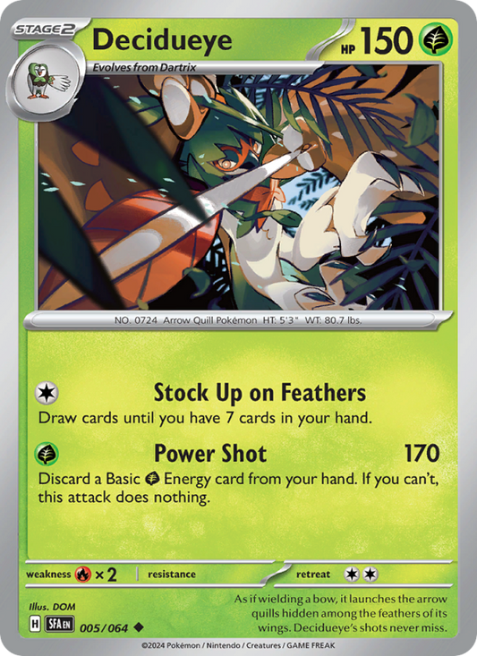 Decidueye (005/64) Reverse Holo card image