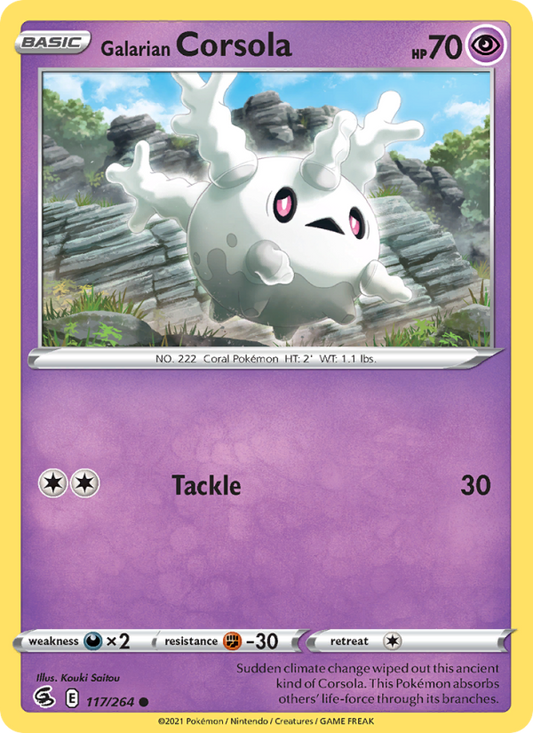 Galarian Corsola (117/264) Reverse Holo card image