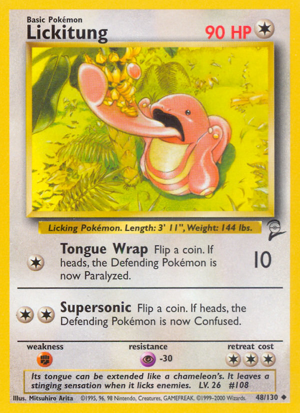 Lickitung (048/130) Reverse Holo card image