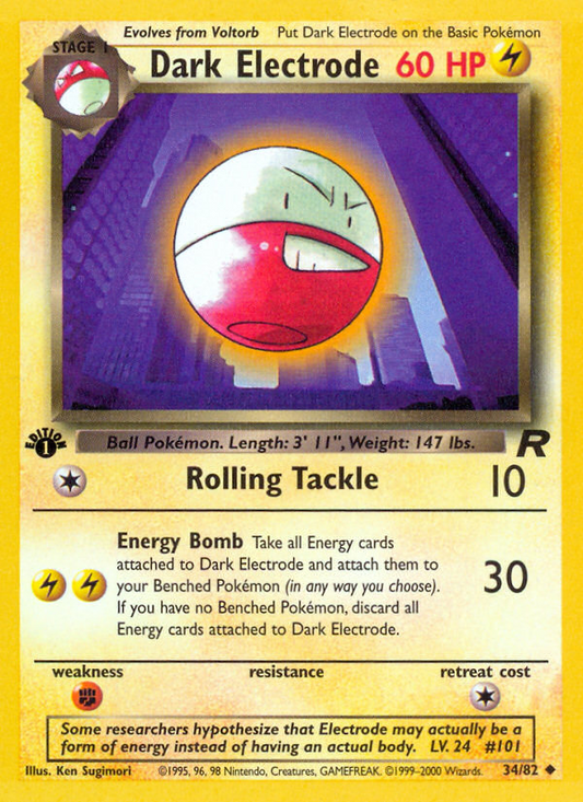 Dark Electrode (034/82) Reverse Holo card image