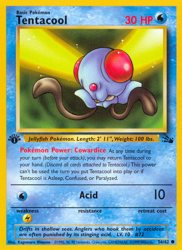 Tentacool (056/62) Reverse Holo card image
