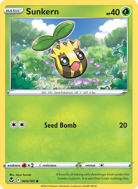 Sunkern (005/195) Reverse Holo card image
