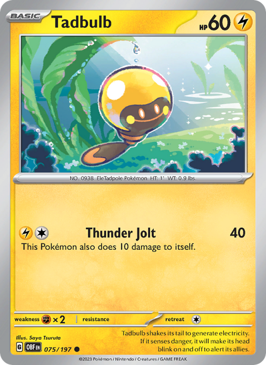Tadbulb (075/197) Reverse Holo card image