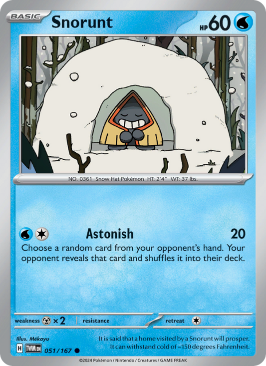 Snorunt (051/167) Reverse Holo card image