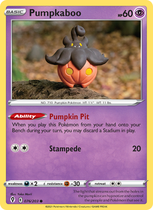Pumpkaboo (076/203) Reverse Holo card image