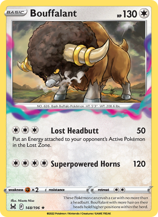 Bouffalant (148/196) Reverse Holo card image