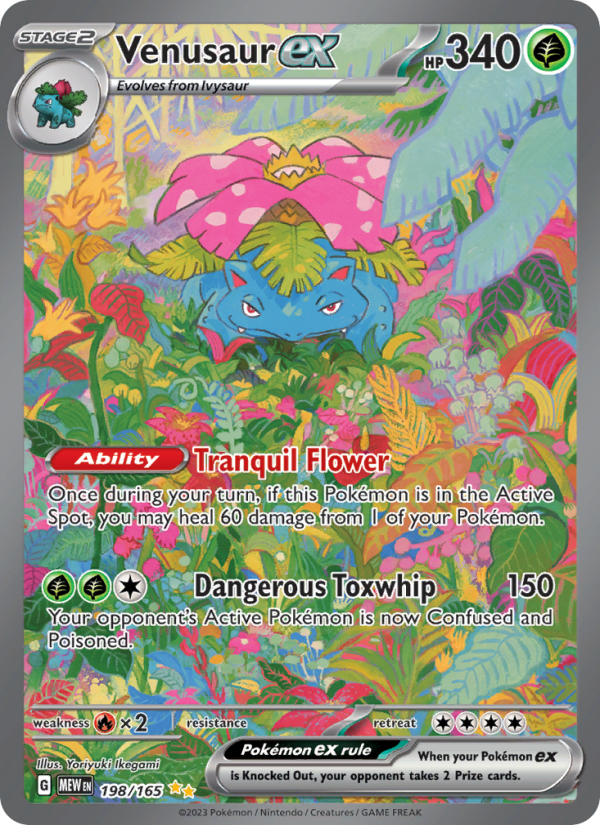 Venusaur ex (198/165) Holographic card image