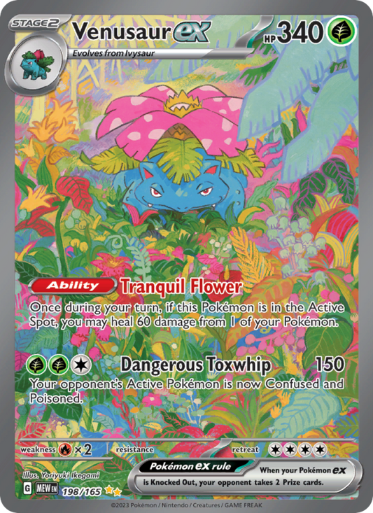 Venusaur ex (198/165) Holographic card image