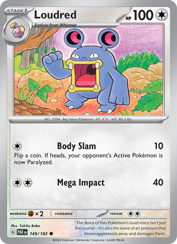 Loudred (149/182) Reverse Holo card image