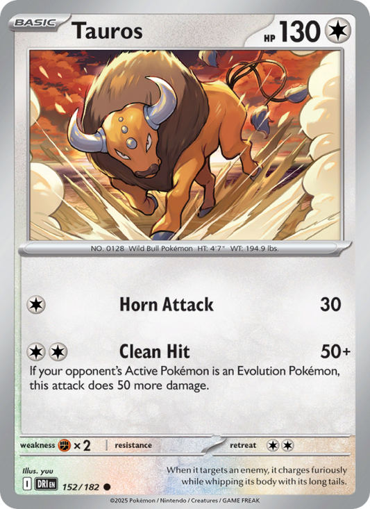 Tauros (152/182) Reverse Holo card image