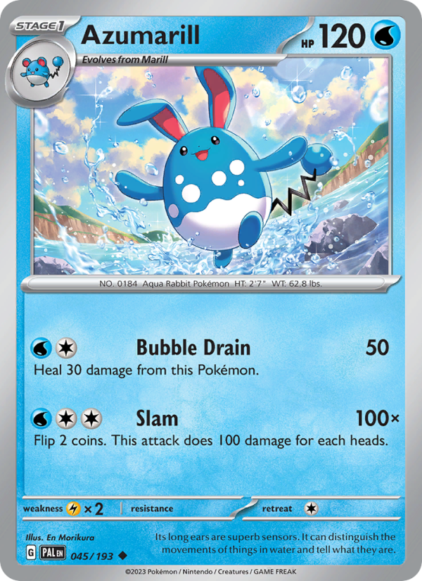 Azumarill (045/193) Reverse Holo card image