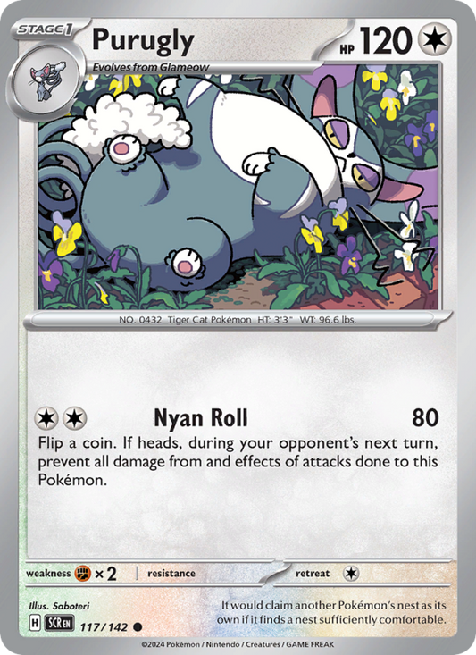 Purugly (117/142) Reverse Holo card image