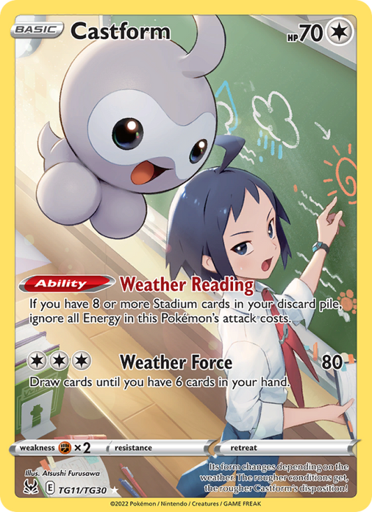 Castform (TG11/196) Holographic card image