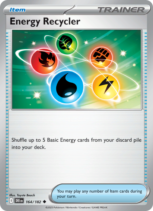 Energy Recycler (164/182) Reverse Holo card image