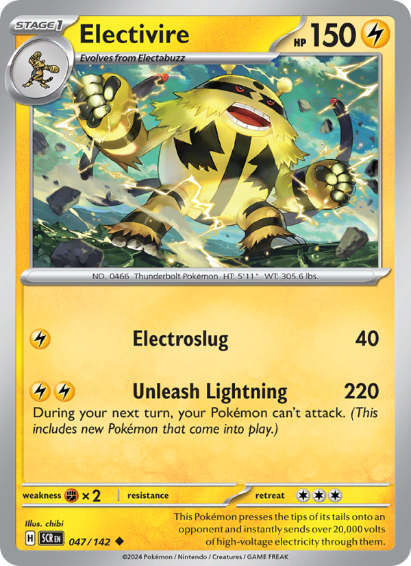 Electivire (047/142) Reverse Holo card image