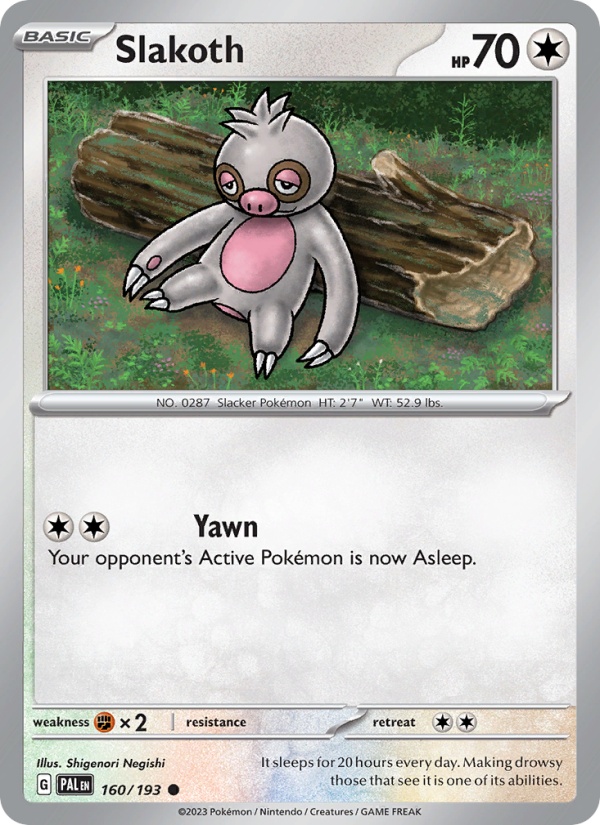 Slakoth (160/193) Reverse Holo card image