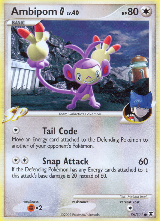 Ambipom G (056/111) Reverse Holo card image