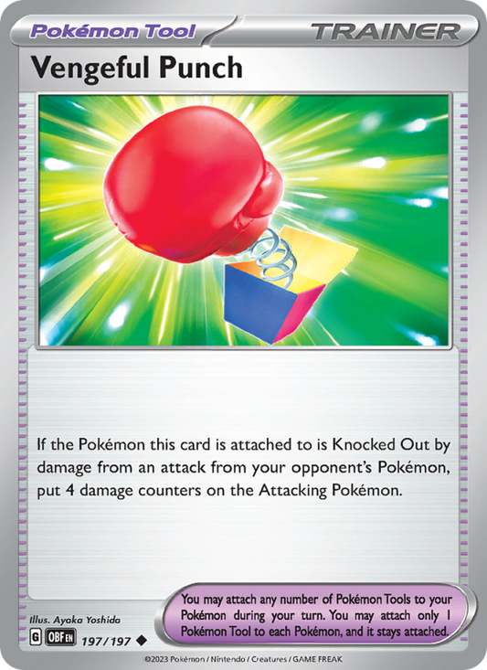 Vengeful Punch (197/197) Reverse Holo card image