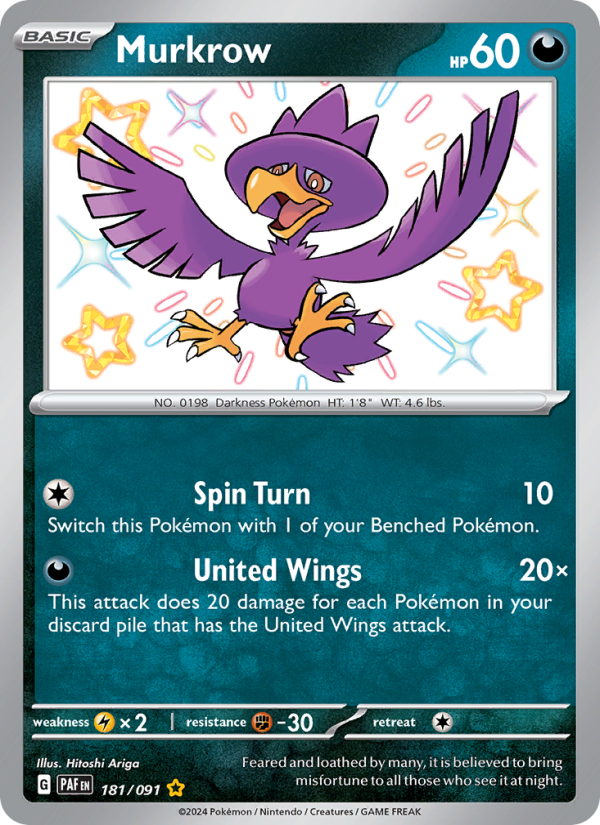 Murkrow (181/91) Holographic card image