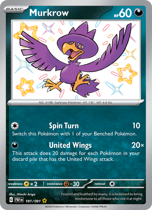 Murkrow (181/91) Holographic card image