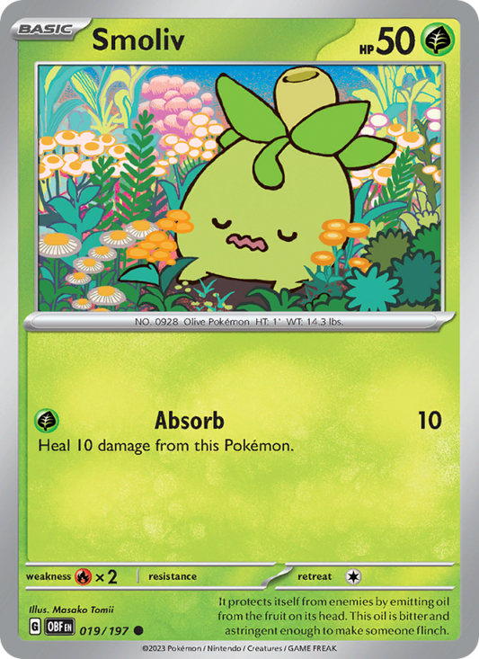 Smoliv (019/197) Reverse Holo card image