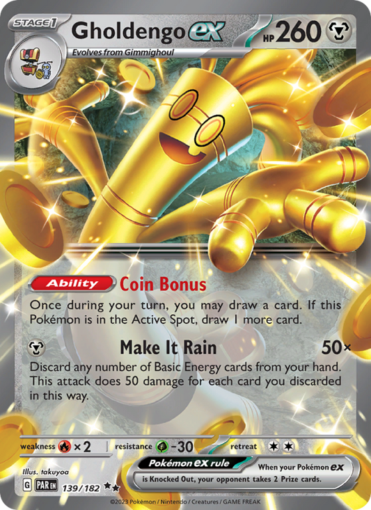 Gholdengo ex (139/182) Holographic card image
