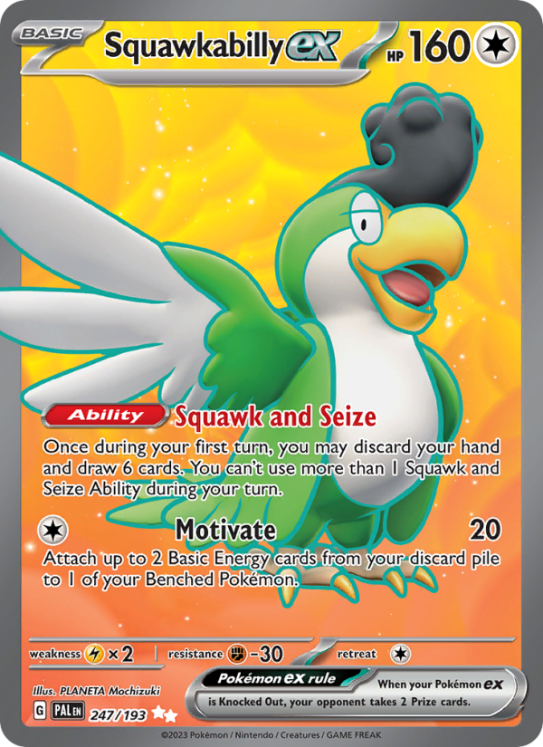 Squawkabilly ex (247/193) Holographic card image