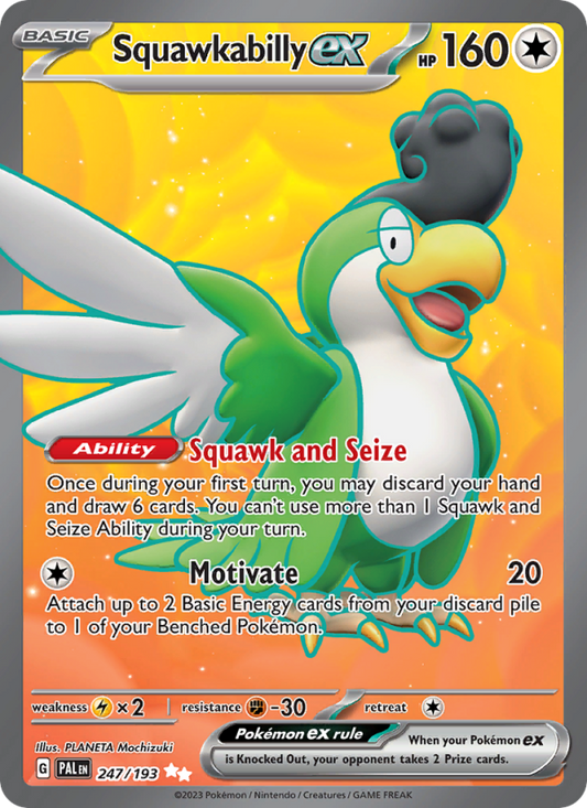 Squawkabilly ex (247/193) Holographic card image