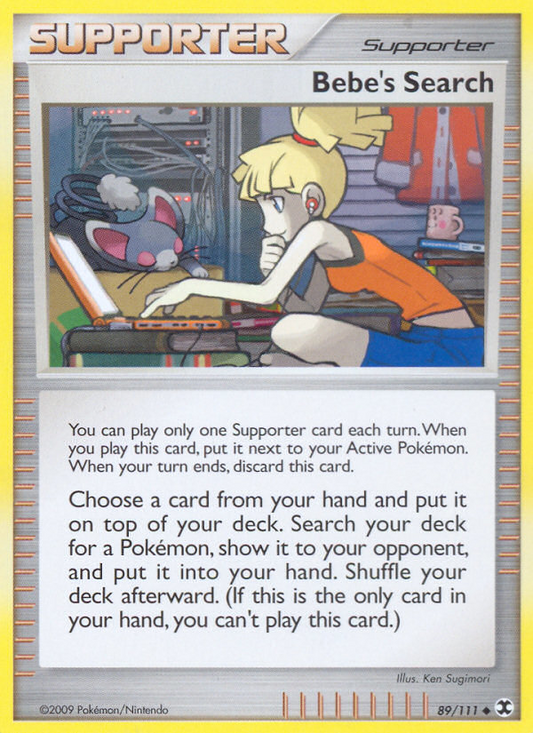 Bebe's Search (089/111) Reverse Holo card image
