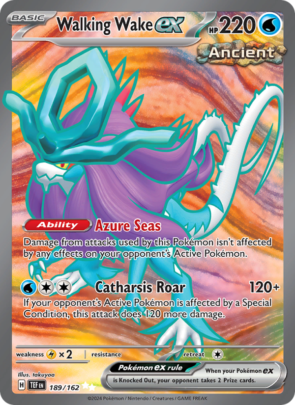 Walking Wake ex (189/162) Holographic card image