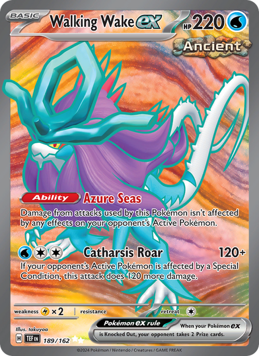 Walking Wake ex (189/162) Holographic card image