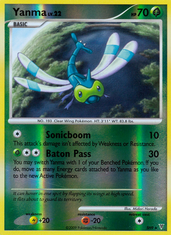 Yanma (SH9/147) Reverse Holo card image