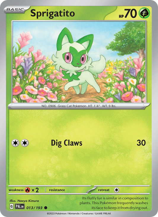 Sprigatito (013/193) Reverse Holo card image