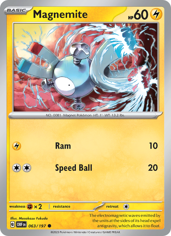 Magnemite (063/197) Reverse Holo card image