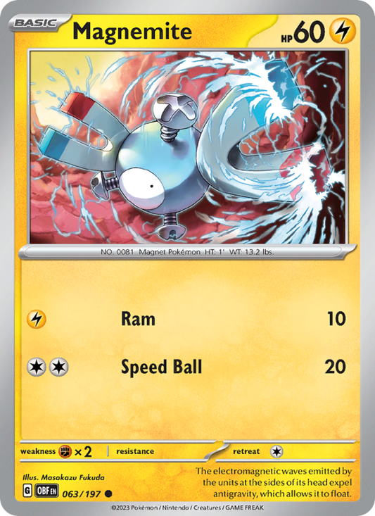 Magnemite (063/197) Reverse Holo card image