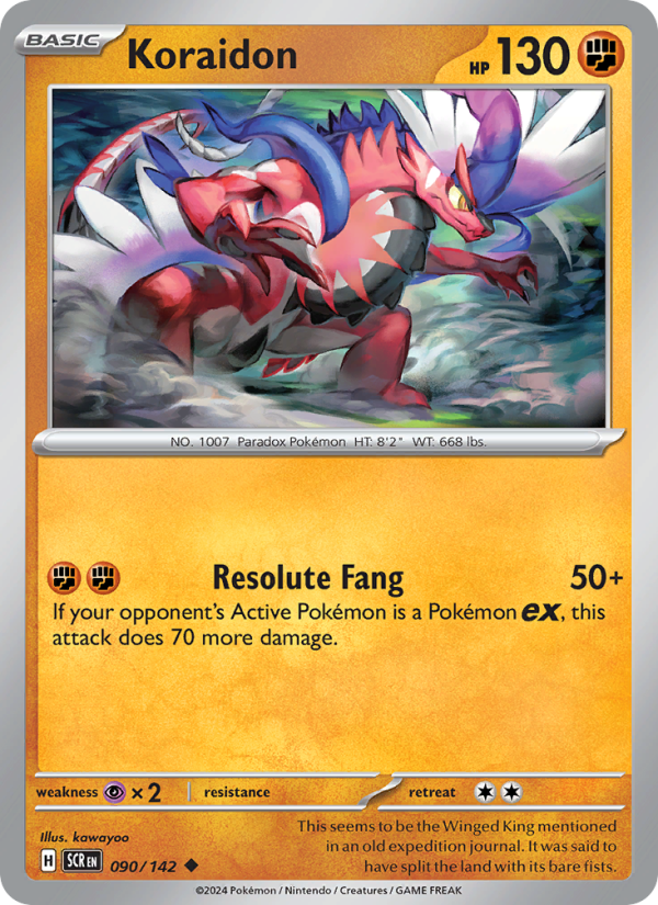 Koraidon (090/142) Reverse Holo card image