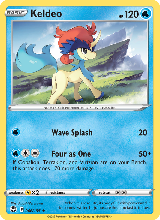 Keldeo (046/195) Reverse Holo card image