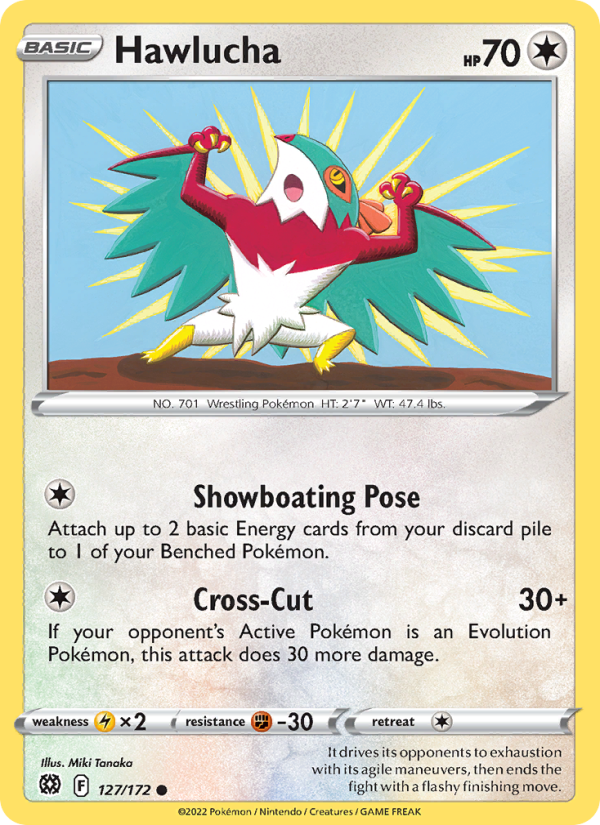 Hawlucha (127/172) Reverse Holo card image