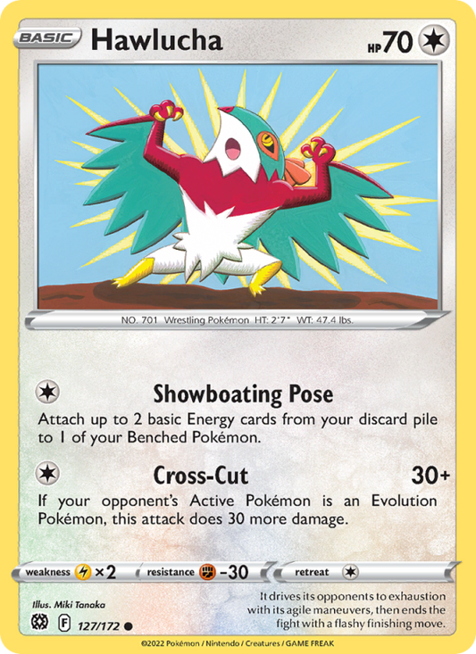 Hawlucha (127/172) Reverse Holo card image