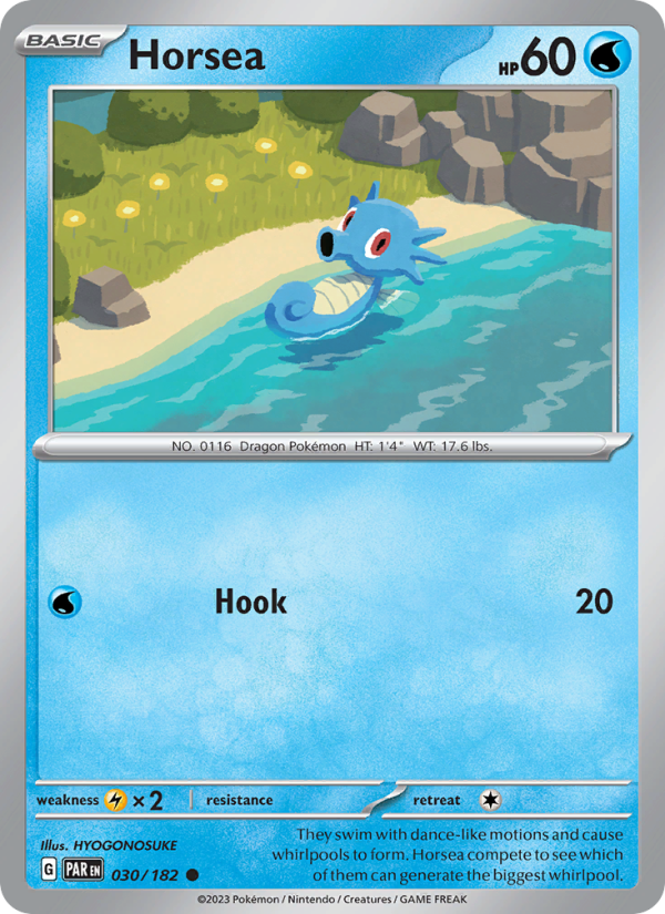 Horsea (030/182) Reverse Holo card image