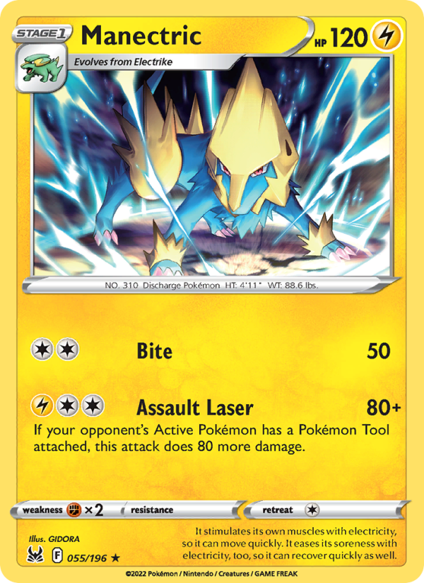 Manectric (055/196) Reverse Holo card image