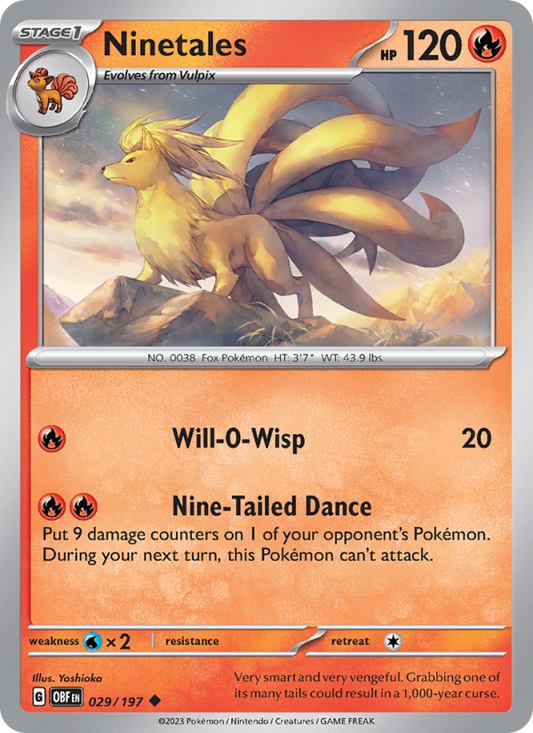 Ninetales (029/197) Reverse Holo card image