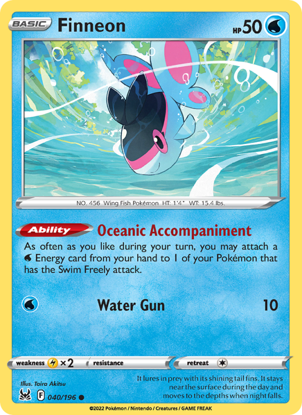 Finneon (040/196) Reverse Holo card image