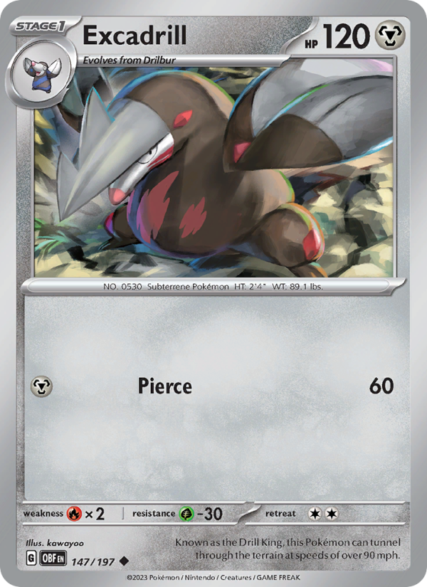 Excadrill (147/197) Reverse Holo card image
