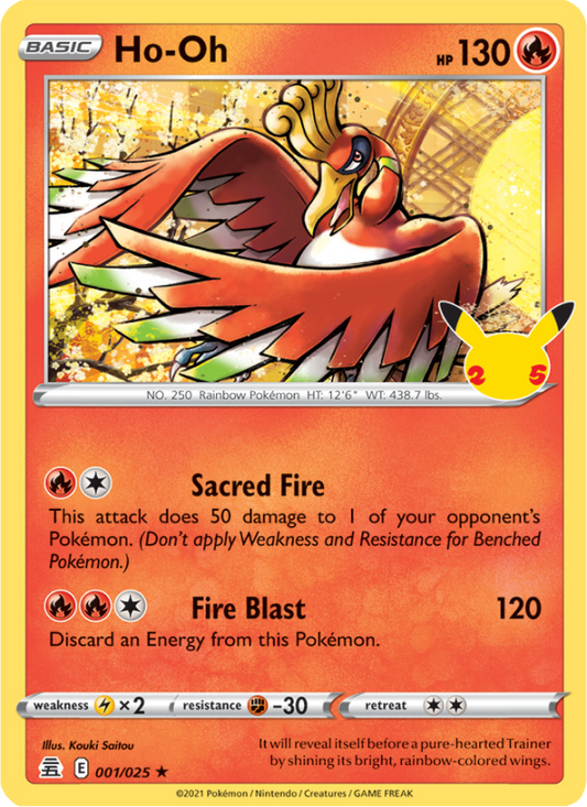 Ho-Oh (001/25) Holographic card image